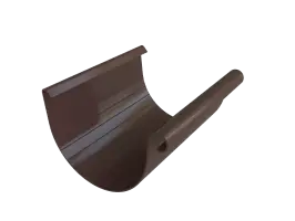 Желоб 125мм, ПВХ, серия Элит, 4м, цвет Коричнево-белый